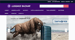 Desktop Screenshot of luggagebazaar.com.au